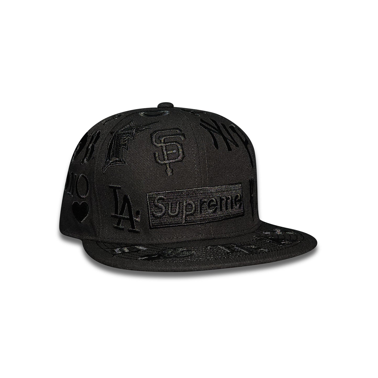 Supreme x MLB All Over Black on Black
